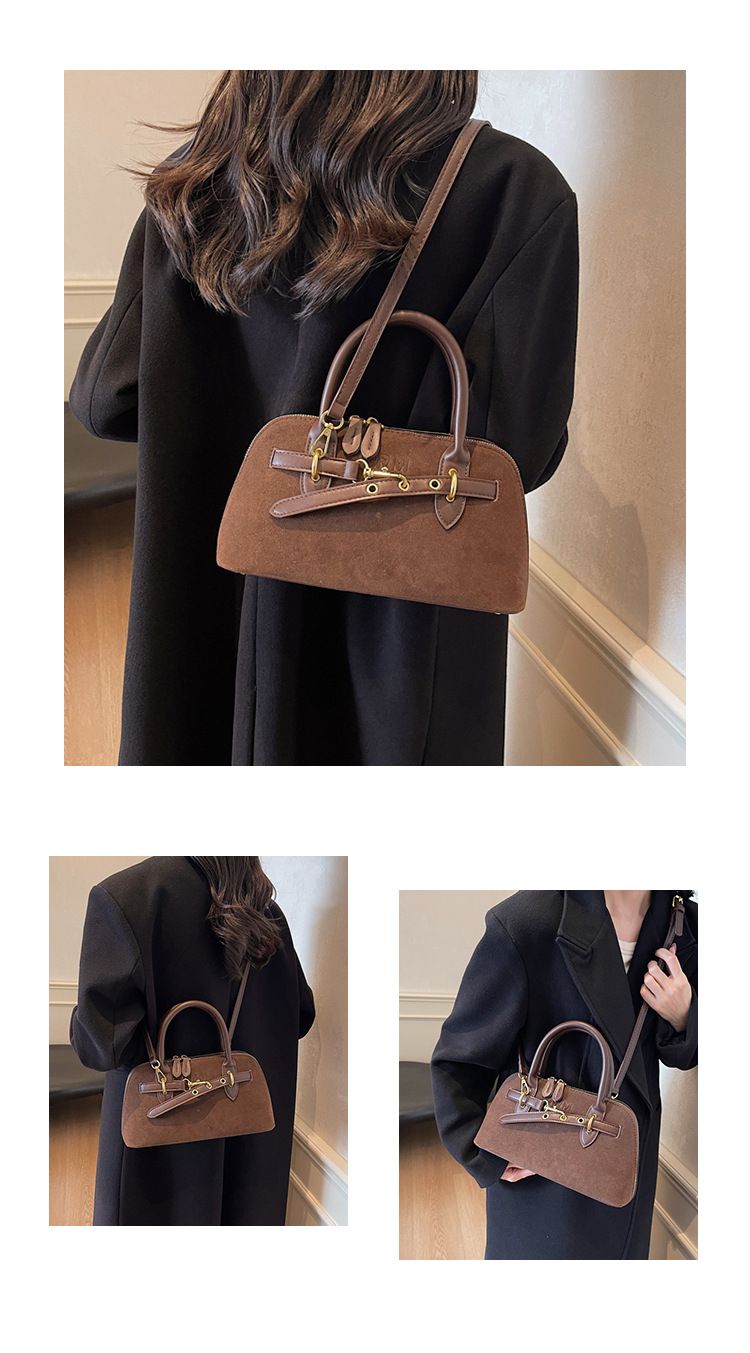 Shell women's 2024 new autumn and winter niche design high-end crossbody versatile hand-held small bag_voghion.com