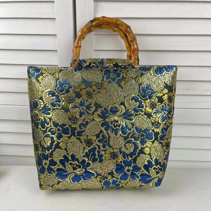 New Bamboo Knot National Handbag Chinese Large Capacity Lunch Bag Western Style Mixed Cheongsam Hanfu_voghion.com