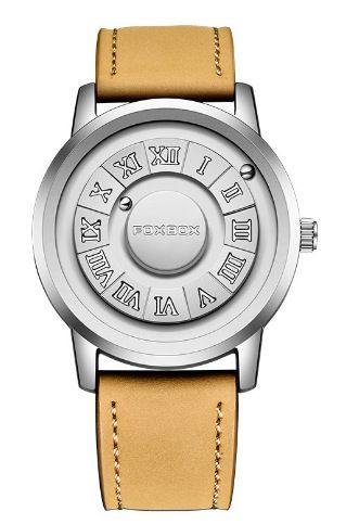 FOXBOX Lige FB0047 Cool Magnetic Levitation Watch Men's Black Technology Sense Creative Personality Concept Wristwatch_voghion.com