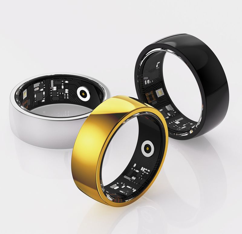 Anelli Anello Ossigeno nel sangue Frequenza cardiaca Sonno Monitoraggio in tempo reale Molteplici modalità sportive Controllo remoto Scatto foto R09M Smart Ring_voghion.com