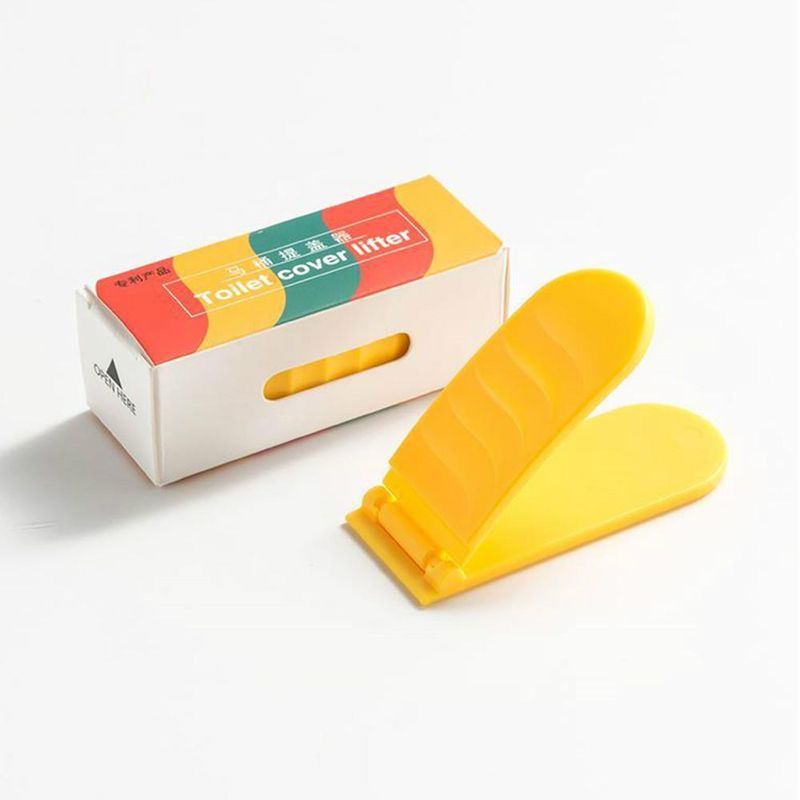 4 pezzi di plastica antisporco sollevatore per WC coperchio maniglia adesivo dispositivo di sollevamento accessori per il bagno di casa_voghion.com