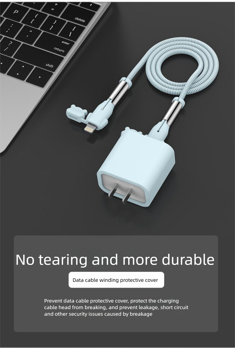 Kompatibel mit iPhone 20W Ladeadapter Digitale Schutzhülle iPhone 15/16 Datenkabelschutz_voghion.com