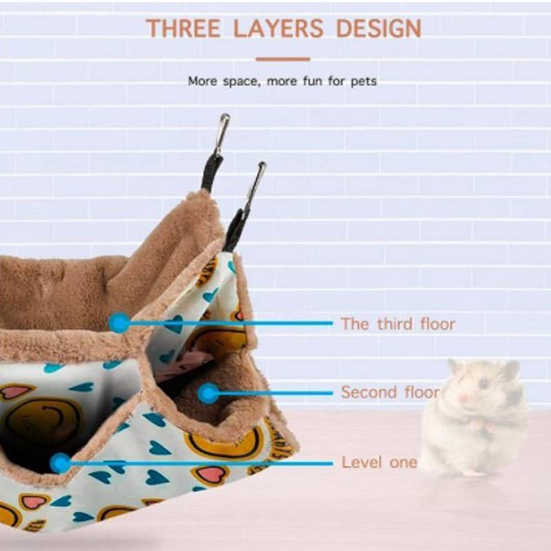 Cama colgante para animales pequeños Jaula tipo nido Suministros para mascotas_voghion.com