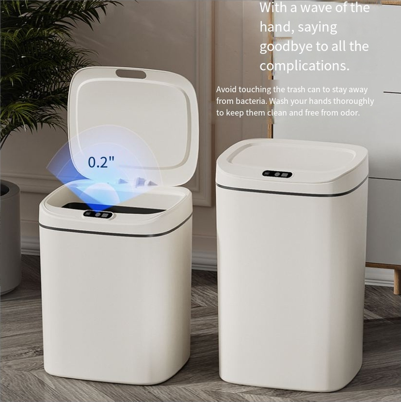 Coș de gunoi inteligent pentru casă, inducție automată, coș de gunoi pentru living, dormitor, bucătărie, valoare ridicată_voghion.com