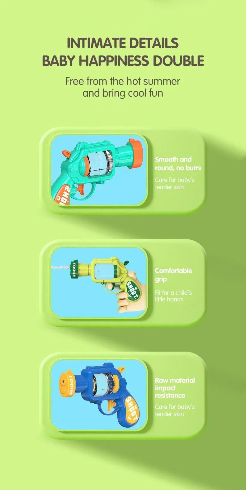 Automatische Wasserpistole, Mini-Wasserpresse, Sprinklermaschine, Schießspiel, Outdoor, Strand, Pool, Kampfspielzeug, Kinder, bestes Geschenk, Sommerpistole_voghion.com