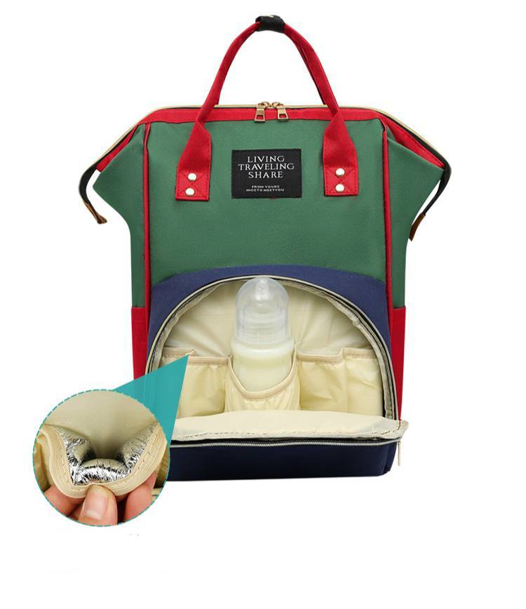 Umstandstasche, multifunktionale Mamatasche, große Kapazität, neuer modischer Rucksack, gestreifte Mutter- und Babytasche, tragbar_voghion.com