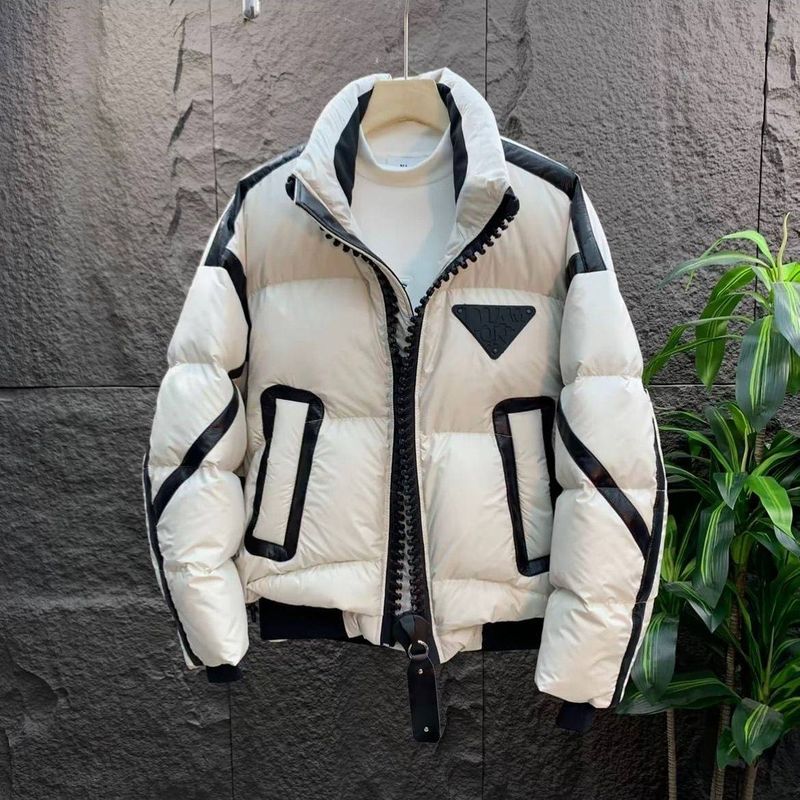Veste en coton à col montant rétro pour homme, veste d'hiver tendance de marque, doudoune épaisse avec ourlet ajustable et veste en coton déperlante_voghion.com