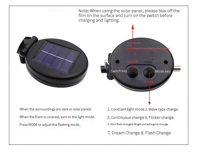 Solarbetriebene Rasenlichter, Löwenzahn-Lichterketten, wasserdichte Weihnachtsdekorationslichter für den Garten im Freien_voghion.com