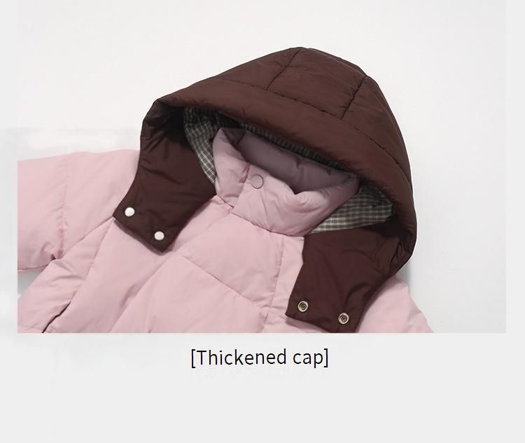 Korean Style Kids Winter Puffer Jumpsuit – Warm Detachable Overalls Set With Hood (80-110cm, 6 Colors)_voghion.com