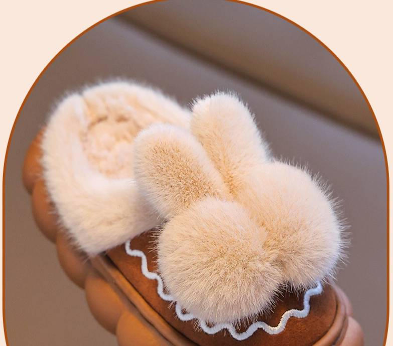 Pantofole invernali per bambini Mother & Kids con fodera in pile, suola antiscivolo, pantofole unisex da interno/esterno per bambini dai più piccoli ai più grandi (rosso, marrone, nero)_voghion.com