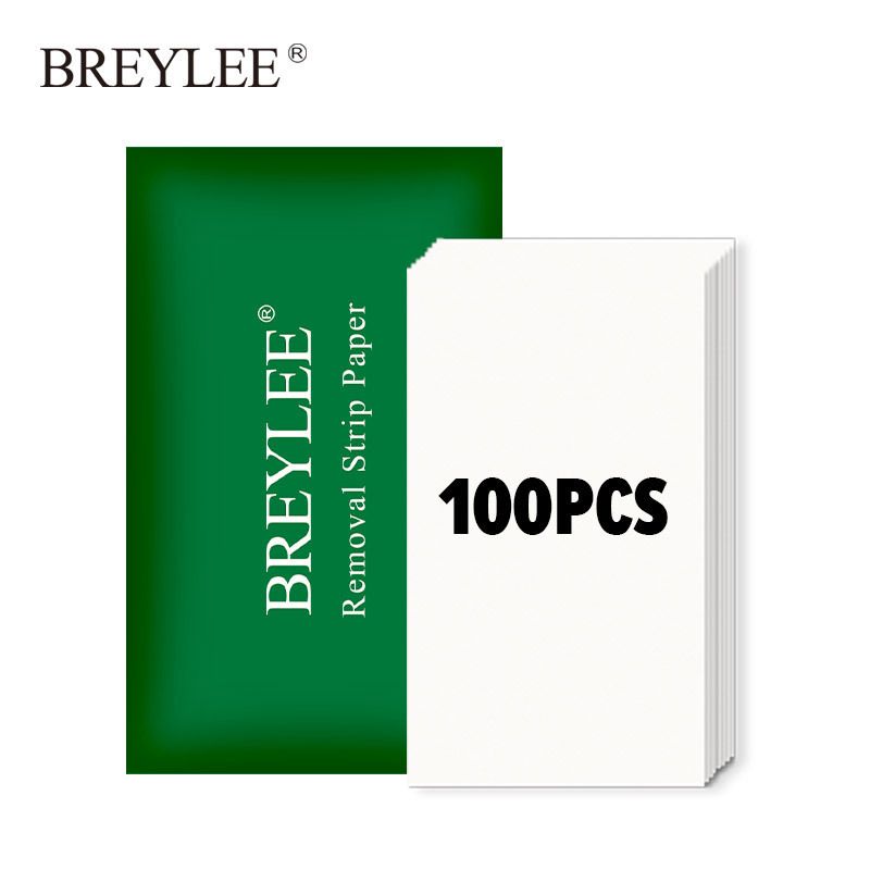 Strisce per la rimozione dei punti neri BREYLEE - 100 strisce detergenti delicate per i pori del naso, per una pulizia profonda, per pelli sensibili e adatte ai viaggi_voghion.com