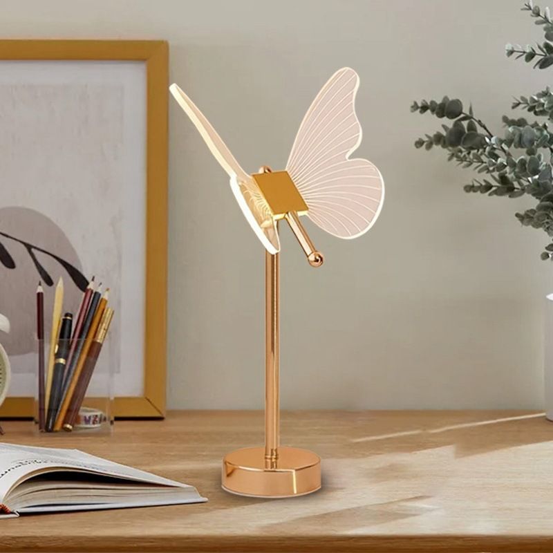 Lampada da scrivania a forma di farfalla, Instagram, celebrità adolescente di Internet, atmosfera da comodino, serata creativa_voghion.com