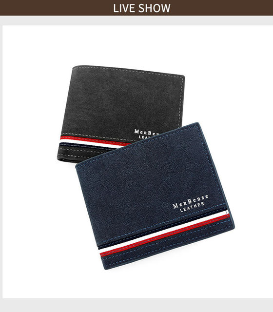 Kurze Männer Brieftaschen Zipper Münzfach Dünne Karte Halter Luxus Männlichen Geldbörsen Hohe Qualität PU Leder männer Brieftasche Geld clips_voghion.com
