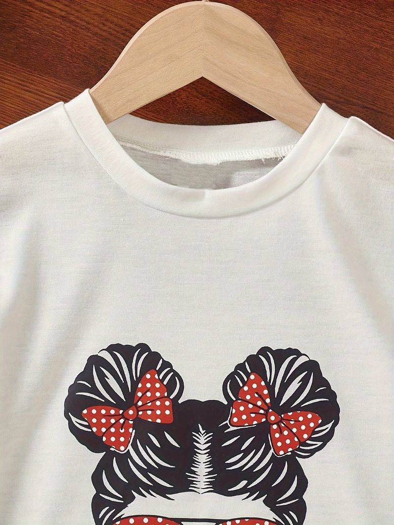 "Set da 2 pezzi con top senza maniche stampato e pantaloni larghi a pieghe per bambine alla moda - Poliestere traspirante, sicuro di classe B, alla moda per bambini dagli 8 anni in su (140 cm in su)"_voghion.com