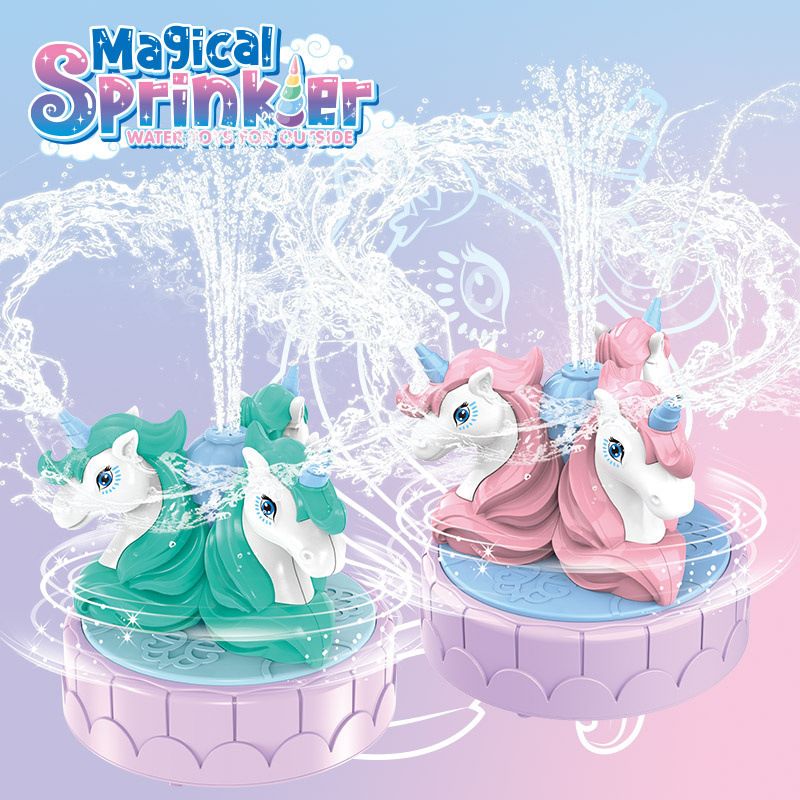 Outdoor sprinkler toy Rotatable cartoon shape Children's lawn water spray toy_voghion.com