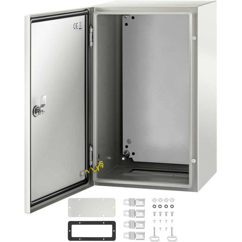 VEVOR NEMA Steel Enclosure, 20 x 12 x 10'' NEMA 4X Steel Electrical Box, IP66 Waterproof & Dustproof, Outdoor/Indoor Electrical Junction Box, with Mou_voghion.com
