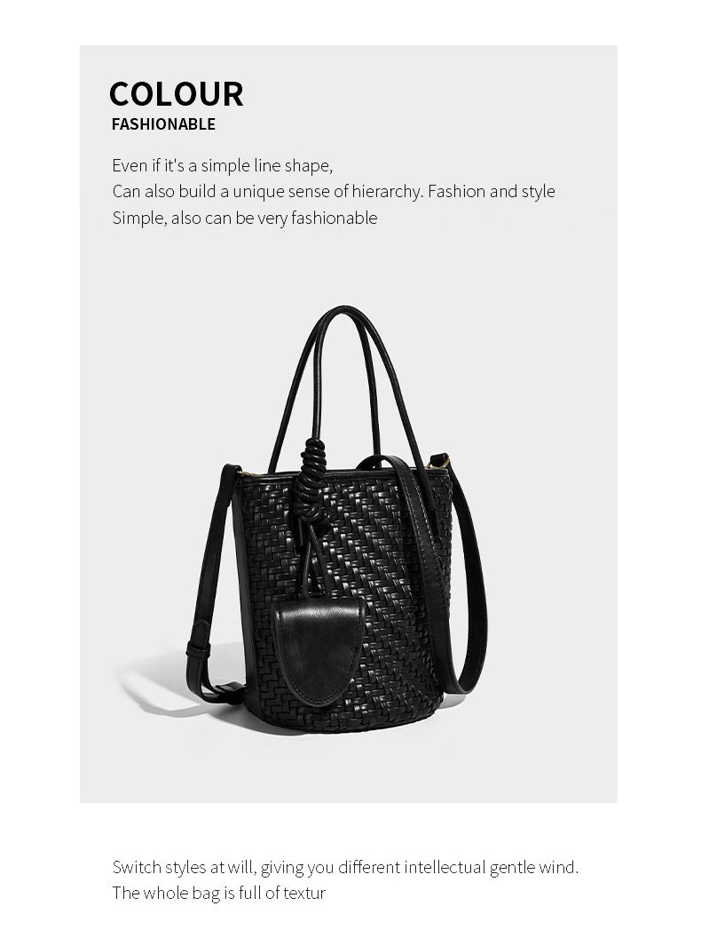 Borsa da donna intrecciata a mano: borsa a tracolla in similpelle, borsa da spiaggia media, borsa a tracolla intrecciata fatta a mano con tasca sottobraccio_voghion.com