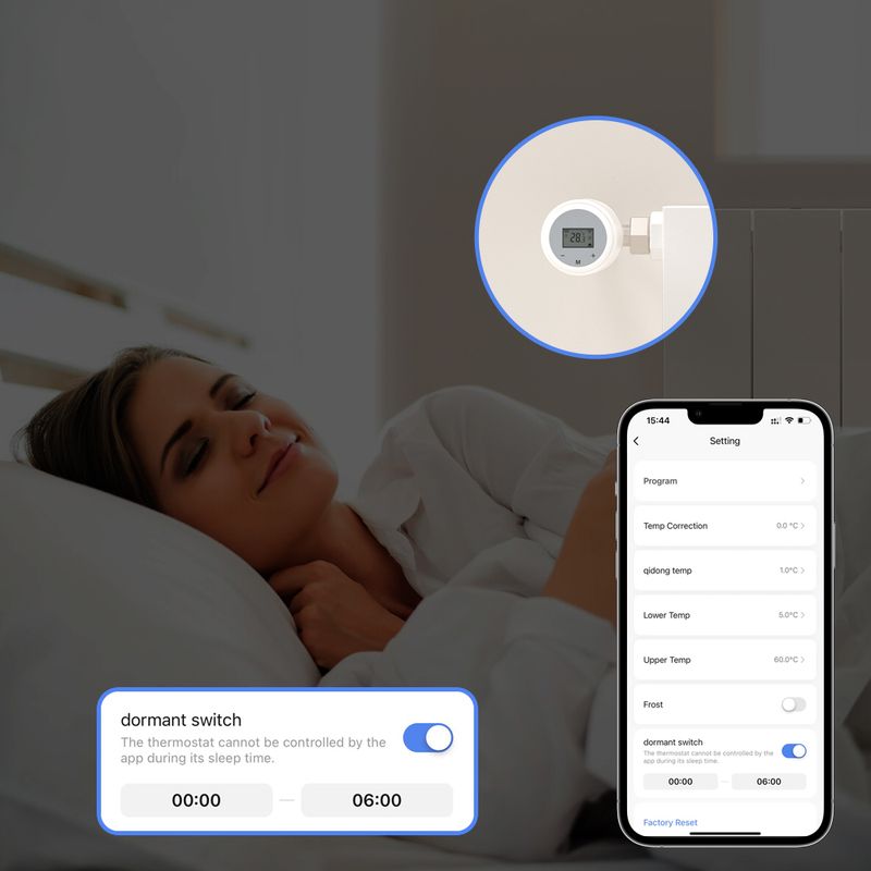 Thermostat intelligent WiFi AVATTO Tuya, radiateur thermostatique TRV, actionneur Vae, contrôleur de température pour Alexa, Google_voghion.com