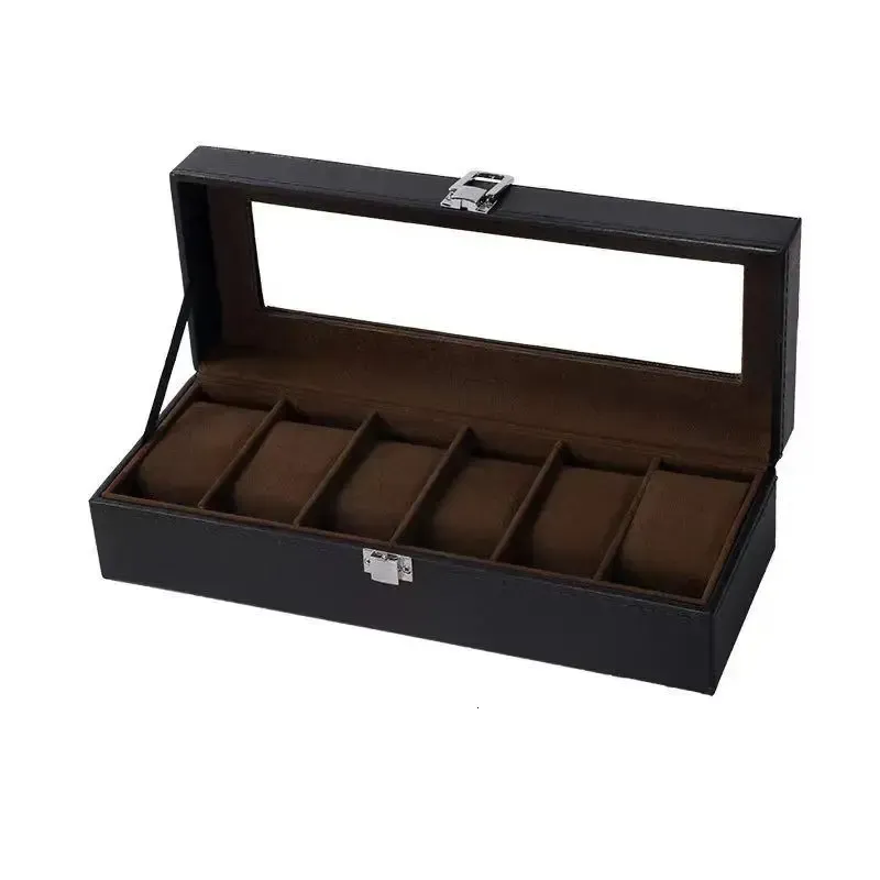 61012 20 Slots Wrist Holder Storage Case Organizer PU Leather Watch Display Box Regalos Para Hombre 240511_voghion.com