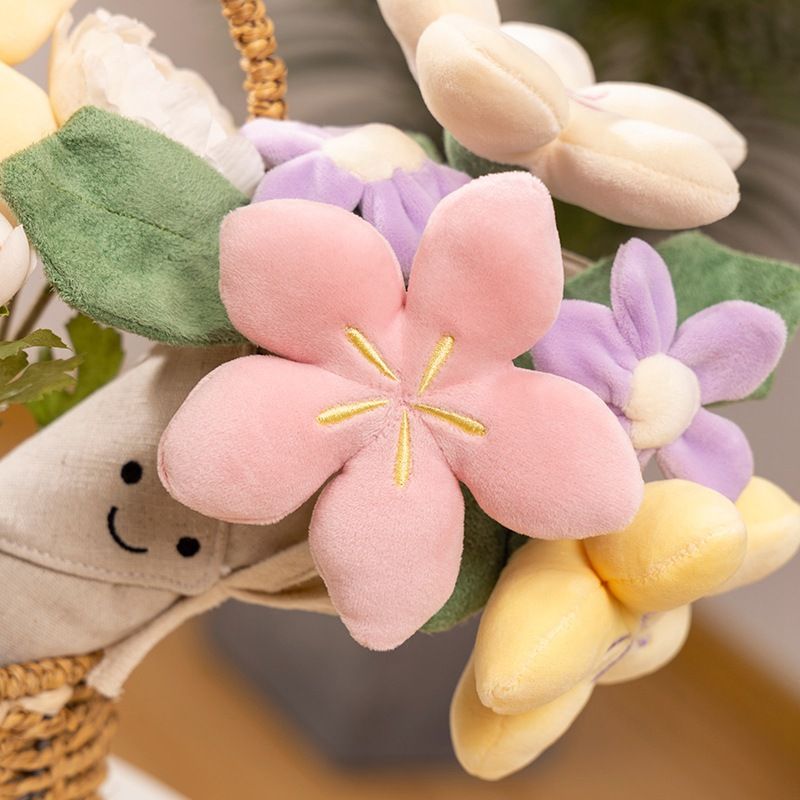Gefüllte Plüschtiere Puppe Tulpe Narzisse Topf Daisy Bouquet Dekoration Schlafzimmer Mädchen Geschenk Charge_voghion.com