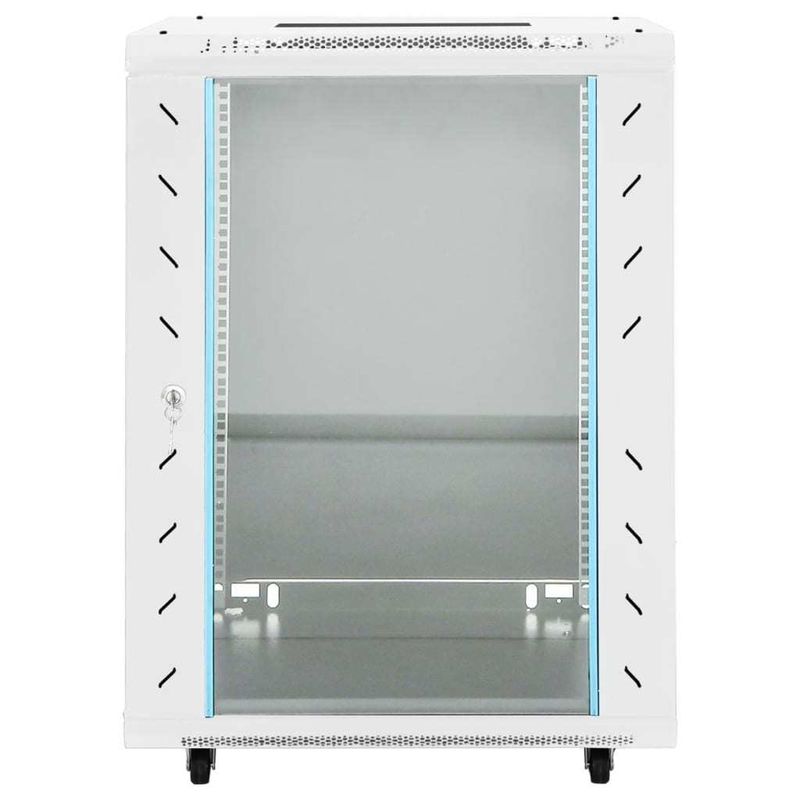 15U Network Cabinet 19" IP20 Gray 20.9"x15.7"x31.5"_voghion.com