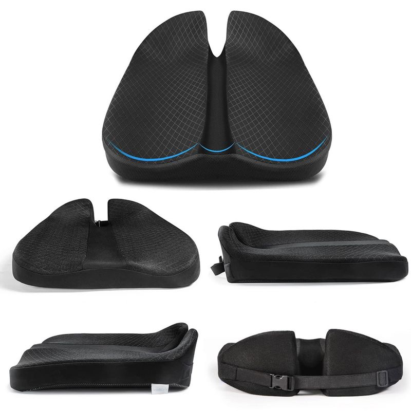 3D Memory Foam Autokissen Fahrersitz Erhöhte Anti-Rutsch-Matten Atmungsaktiver Bürostuhl Ein Rollstuhlschutz_voghion.com