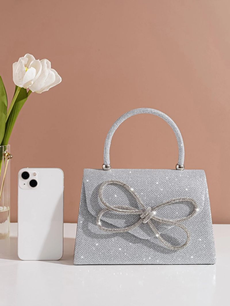 Damen Bowknot Handtasche Abend Party Tasche Neues Design High-End-Feeling_voghion.com