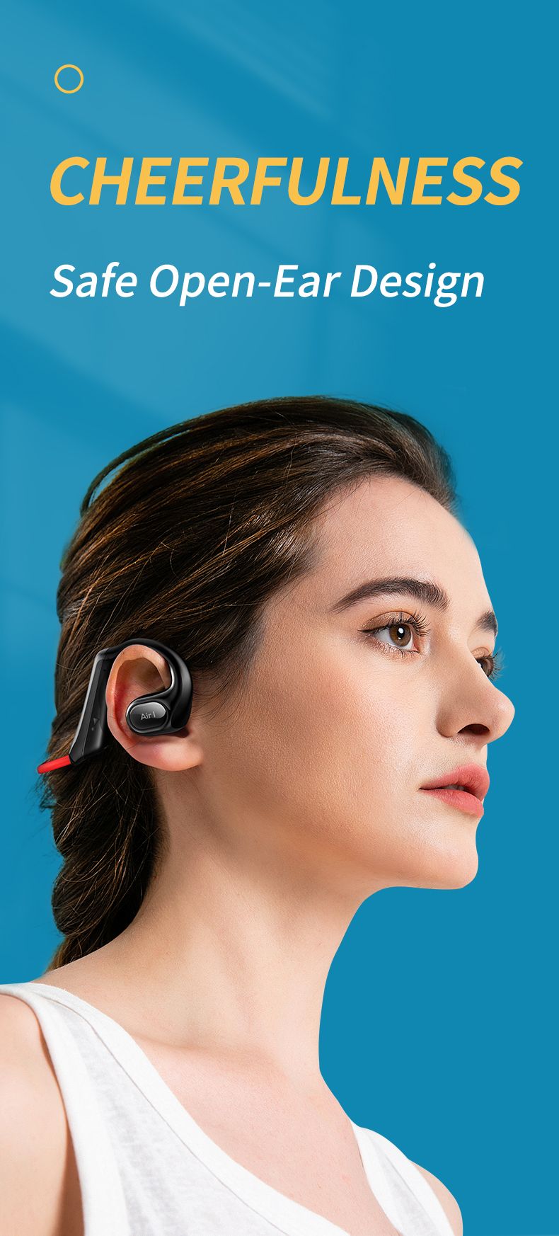 Wireless Air Conduction Headphones Blue Tooth V5.3 Open Ear Sports Earphones With Noise Cancellation Mic_voghion.com