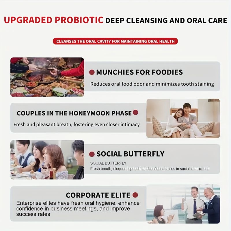 SP-4 Probiotesch opgehellt Zännpasta fir gesond Zänn a Zännfleesch, Frëschen Otem Zännpasta, Zännfleeg, Ophellt Zännpasta_voghion.com