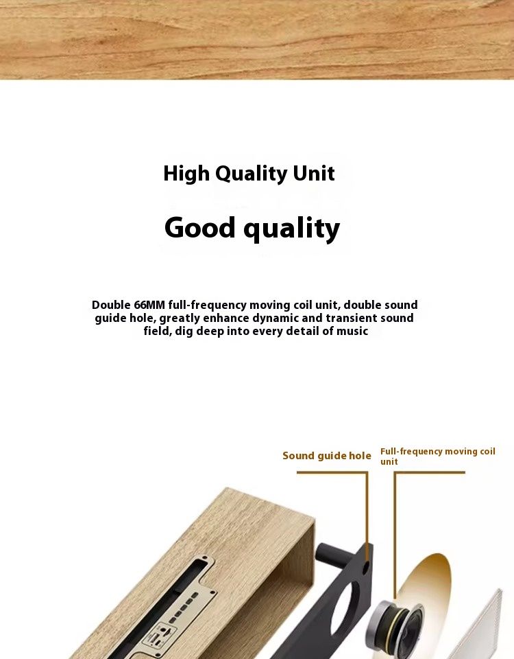 Subwoofer Retro Computer Multifunctional Desktop Bluetooth Speaker Wooden FM Radio Echo Wall Caixa De Som AUX \ TF_voghion.com