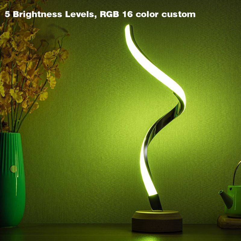 Lampada da scrivania a LED intelligente in legno massello con regalo USB unico in stile europeo, lampada da comodino, sala per matrimoni_voghion.com