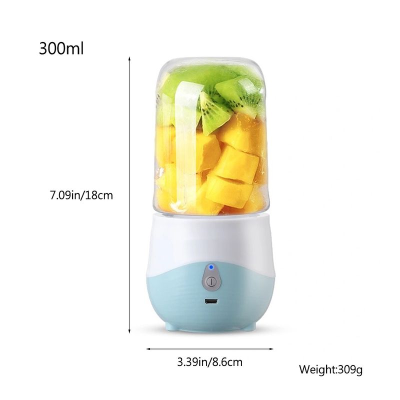Mini draagbare elektrische sapcentrifuge blender smoothies shake beker usb persoonlijke oplaadbare mixer verse vruchtensap machine blender beker_voghion.com