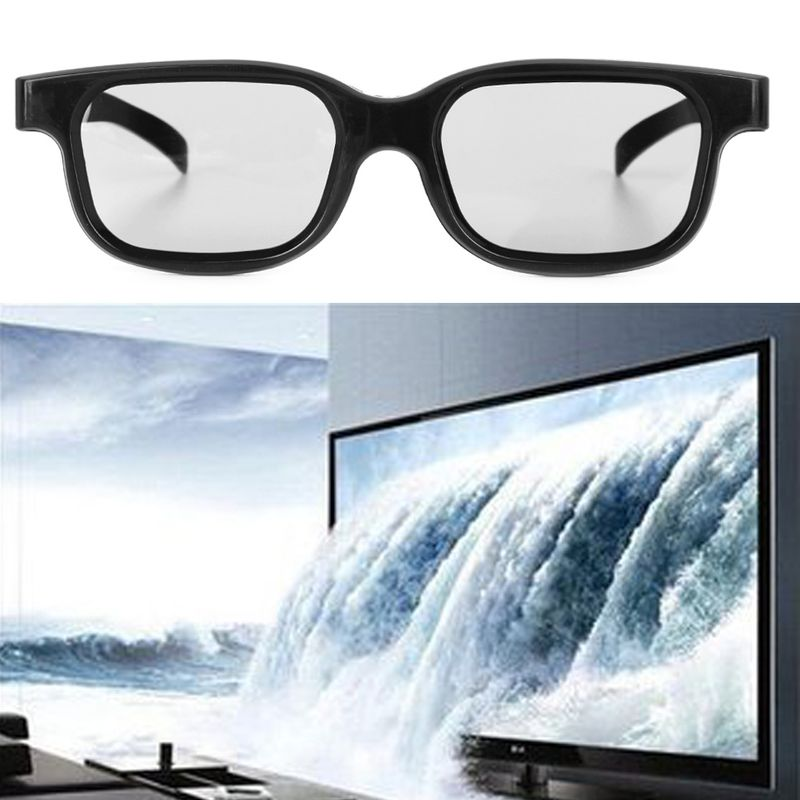 Polarized Passive Black H3 Stereo Glasses for TV Real D 3D Cinemas_voghion.com