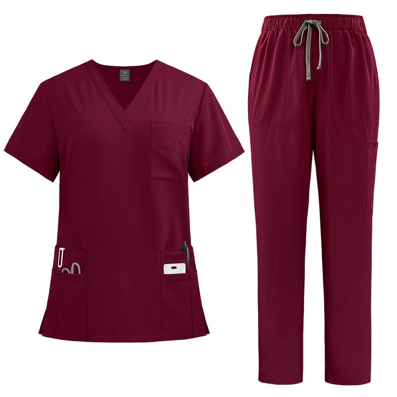 Women’s Clothing New Arrival Doctor Nurse Work Uniform Surgical Gown Surgical Gown Hand Washing Gown Operating Room Straight Pants Solid Color Suit_voghion.com