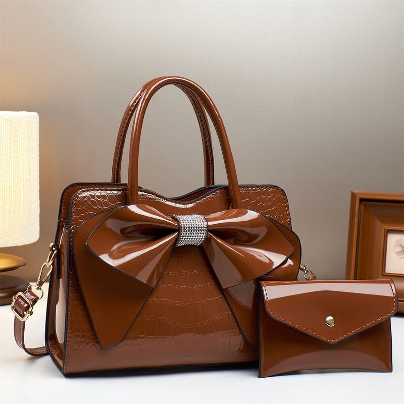 Women's Bags Two Piece Bow Mother And Child Bag New Temperament Texture Handbag Casual Ladies Bag_voghion.com