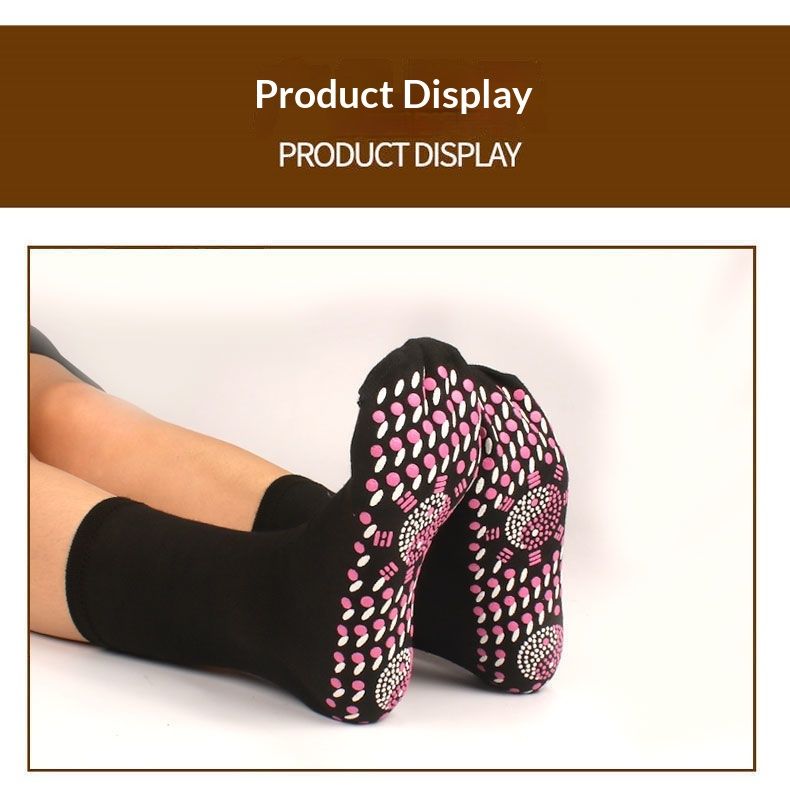 Pure Self-Heating Tourmaline Men And Women Cold-Proof Warm Feet Cotton Socks Massage Heating Washable Manufacturer Wholesale_voghion.com