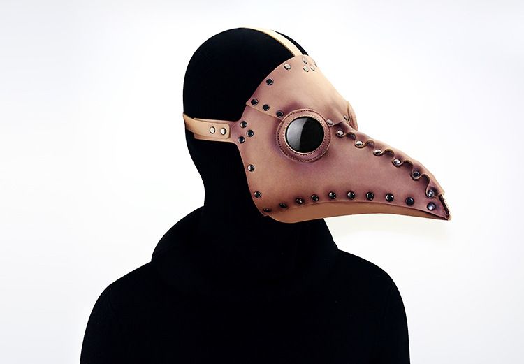 Mască medievală steampunk cu cioc de ciumă, nouă, anime, decorațiuni pentru petrecere de Halloween_voghion.com