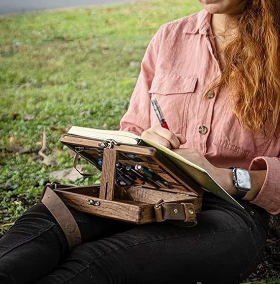 Messenger Neue Chinesische Stil Satchel Schriftsteller Holz Crossbody Postman Lagerung Box_voghion.com