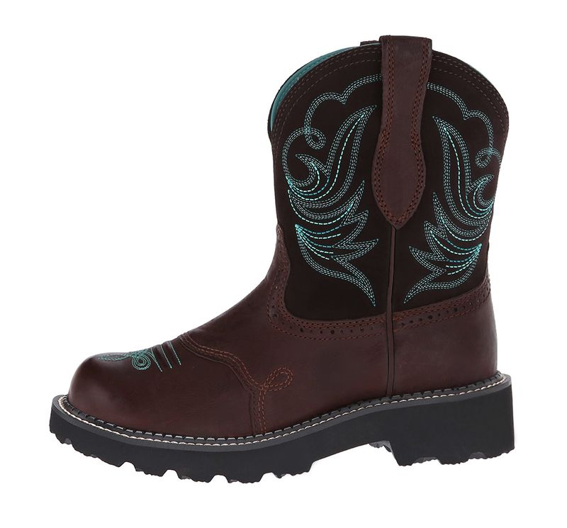 Bota feminina de cano médio HPIOPL, modelo Cowboy 6090, em couro bordado de alta qualidade, ideal para outono e inverno (lote 20210915)._voghion.com