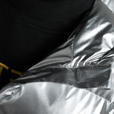 Men's Clothing Men's Clothing, Glossy Fabric, Down Filled Cotton Coat, Trendy Brand, Cropped Style, Heavy And Fluffy US Jacket_voghion.com