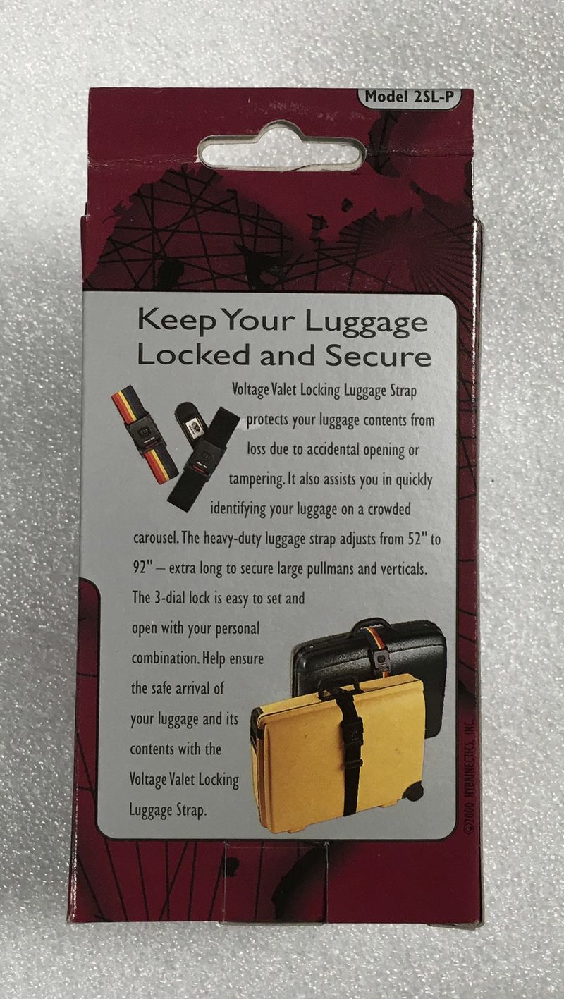 Voltage Valet Locking Luggage Strap with 3-Digit Combination_voghion.com