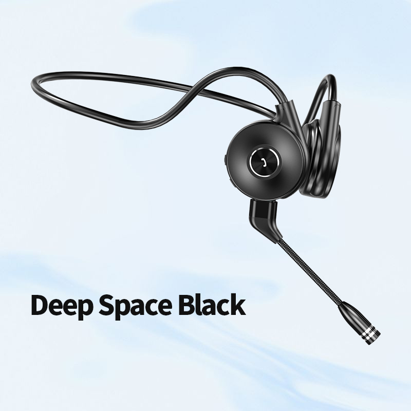 New M1 Bluetooth earphones with bone conduction on the band label, running ear hanging sports, true stereo business_voghion.com