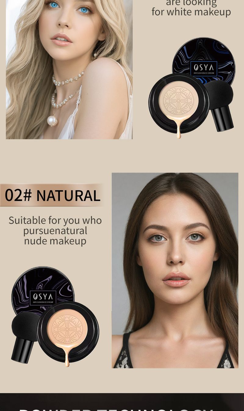 Mushroom Head Air Cushion CC Cream Concealer Neue flüssige Foundation BB Isoliercreme Wasserdicht_voghion.com