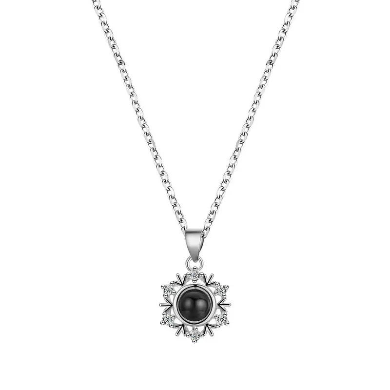 Collana da donna in argento sterling S925 con ciondolo a forma di cuore e catena a O, elegante e alla moda, con ciondolo a strati, da indossare tutti i giorni._voghion.com