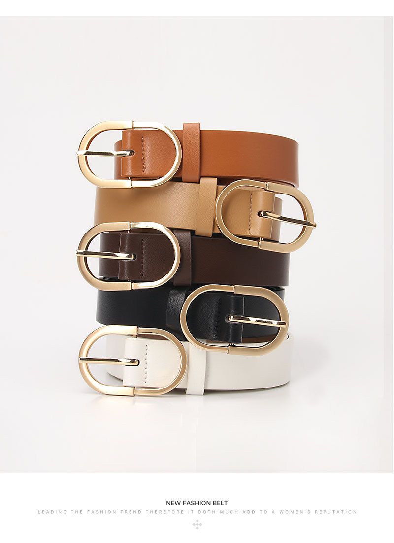 Neuer minimalistischer und vielseitiger modischer Damengürtel mit Nadelschnalle, lässiger koreanischer Gürtel, dekorativer Jeansgürtel für Damen_voghion.com