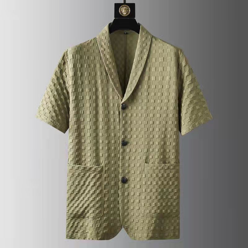 Men's Clothing Spring and summer new fashion suits men's short sleeved high end casual suits Korean style trendy slim and handsome Liangtangxin_voghion.com