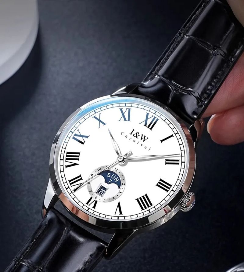 IW Automatic Mechanical Men's Watch Miyota Movement Sapphire Mirror Waterproof Luminous Calendar Men Watches_voghion.com