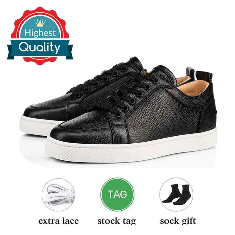 Neu Elektrische Rot Sohle Schwarz Bestickt Low Top Willow Nail Herren Flache Unterseite Casual Vielseitig, Halbmond_voghion.com
