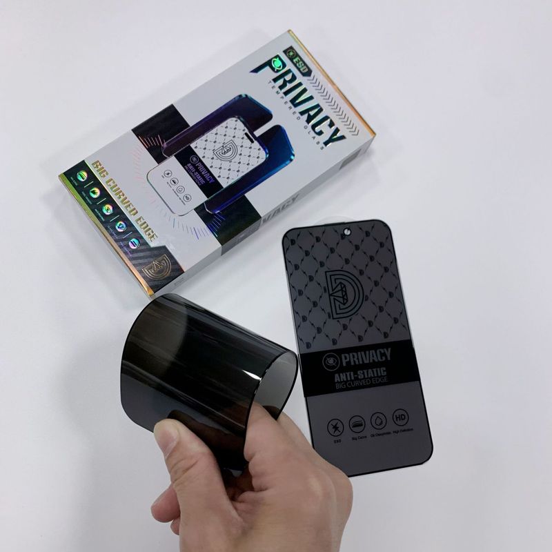 Anwendbare Handyfolie für Apple 13, 15ProMax, Vollbildglas, ESD, antistatisch, gehärtete Folie für iPhone 14, Anti-Sichtschutz_voghion.com