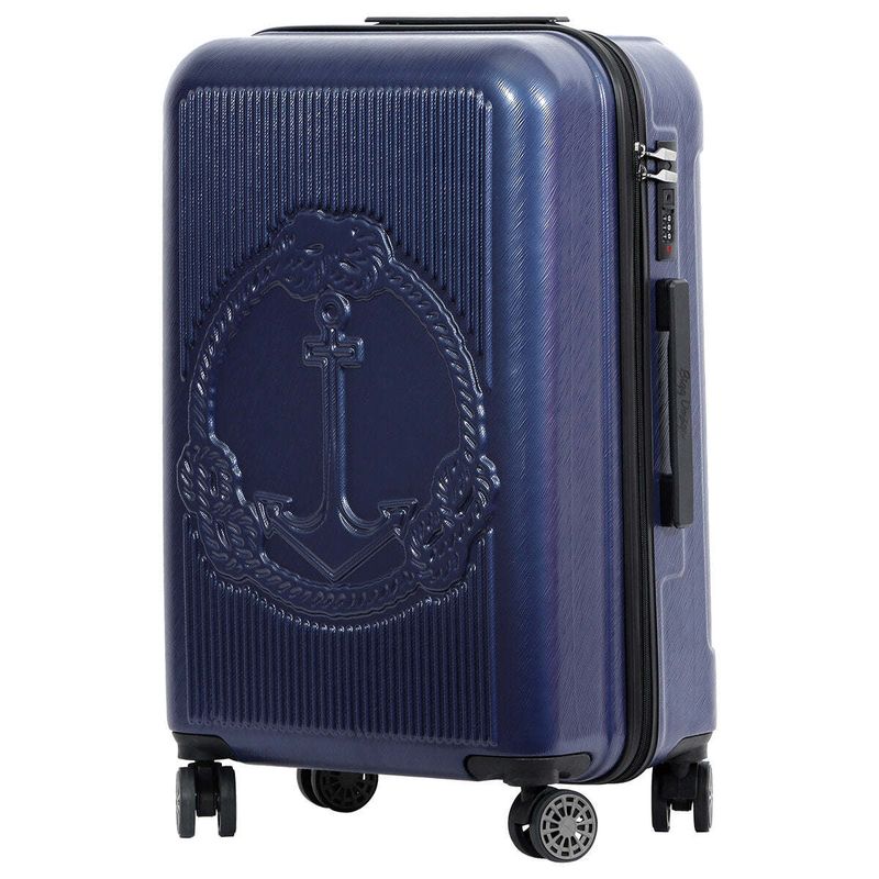 Biggdesign Ocean Hardshell Spinner Luggage Set, Navy Blue, 3 Piece_voghion.com